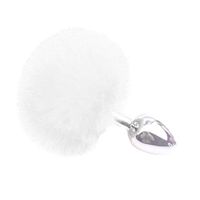 Mini Metal Aańus Plúg Imitation Rabbit Tail Plush Se#x Toy Cosplay for Women Men