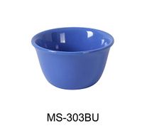 Yanco MS-303BU Mile Stone Bouillon Cup, 7 oz Capacity, 2" Height, 4" Diameter, Melamine, Bule Color, Pack of 48