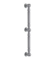 Jaclo G20-60-PG Straight Reeded with Finials Grab Bar, Polished Chrome