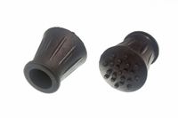 20 of Walking Stick Crutch Frame Ferrule Black Rubberised 5/8 Inch 16Mm Id