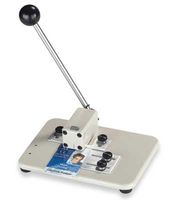 Brady People ID 3943-1510 Medium Manual Table Top Slot Punch with Adjustable Guides, 9/16" x 1/8" Slot Size