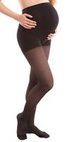 GABRIALLA Maternity Pantyhose, Compression (20-22 mmHg) Black, Tall