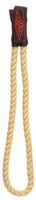 Twisted Rope Wrist Straps with Elastic Band for Walking Canes in Tan