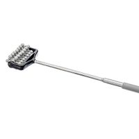 Universal Home Extendable Telescoping Massage Roller Cushion Grip Handle - Gray