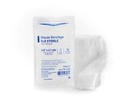 AMZ Pack of 100 Sterile Gauze Bandage Rolls 4.5" x 4.1 yds. 100% Cotton Roll Shape Bandages Gauze for Wound Care Stretched 6-Ply Medical Gauze Roll Latex Free