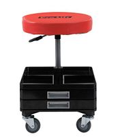 Pro-LifT C-3100 Grey Pneumatic Chair with Dual Tool Tray - 300 lb. Capacity (Renewed)