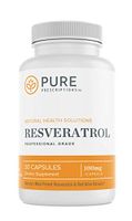 Pure Prescriptions Resveratrol Supplement - Pure Trans Resveratrol with Red Wine Polyphenols Antioxidant Support for Immune, Heart Health and Anti Aging Benefits - 30 Vegan Capsules