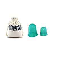 InKach Cupping Therapy, 2pcs Silicone Body Cupping Massage Cups Set Vacuum Anti Cellulite Cups (Green)