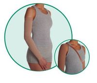 Varin Soft-In Max Arm Sleeve with Shoulder Strap Long, Beige, Size 4, Large, Compression 30-40 mmHg