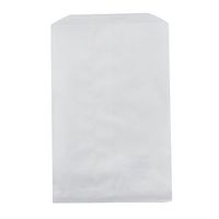 150 White Kraft Paper Bags with Clear Seals, 5 x 7.5 Inches, Favor and Candy Bags, by My Craft Supplies