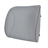 Motor Trend Lumbar Back Support - Portable Orthopedic Lumbar Back Support, Comfortable Back Cushion for Car (Gray)