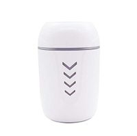 Max Beauty Portable Desktop Humidifier Cup Silent Operation/USB Power Humidifier + LED Reading Light + Mini-Fans (White)