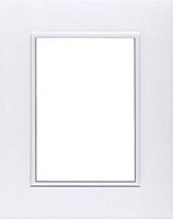 Pack of (2) 22x28 Double Acid Free White Core Picture Mats Cut for 18x24 Pictures in White and White