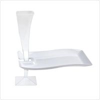 FL-1409-WH 7.5" X 12" White Rectangle Luncheon Plates 120/Case