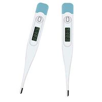 2Pcs Digital Medical Thermometer for Baby Adult - Accurate Fast Read Thermometer and Fever Indicator, Oral Rectal Thermometer