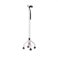 Yadianna Cozy Thickened Aluminum Alloy Walking Sticks with 4 Leg Non-Slip Base Adjustable Height 71-94m Foldable Cane Non-Slip Walking Stick with Hospital