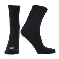 Doctor's Choice Plantar Fasciitis Compression Crew Socks, Mens & Womens Pain Relief for Achilles Tendonitis & Arch Support 10-20 mmHg Compression (Black, Medium)