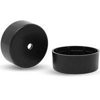 Pivit Universal Walker Glide Caps, Black (Pack of 2) | Glide Easily Over Doorways, Sidewalks and Carpets | Easy to Install Fits Most Brand Walkers | Protects Your Floors From Scratches and Scuff Marks