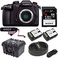 Panasonic GH5 Lumix C4K Mirrorless Camera with Rode VidMic GO Bundle