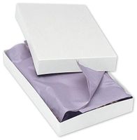 Better crafts Apparel Gift Boxes with Lids & Silver Stretch Tie Loops with Pre-Tied Bows, 2 Pieces, 11.5 x 8.5 x 1.625 (100, Black)