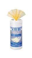 Scrubs, 91956, Stainless Steel Cleaning Wipes, 6" Width x 8" Length, Yellow, 50/Tub, 6 Tubs/Carton, Sold As 1 Carton