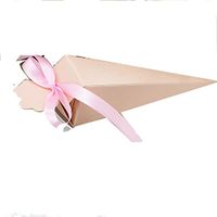 50pcs Diamante Confetti Cone Favour Boxes Party Wedding Favour Boxes Gift Box for Favours Sweets Confetti Jewelry