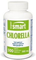 Supersmart - Chlorella 200 mg - Exceptionally Rich in Natural Chlorophyll & Nucleic Acids. Contenance | Non-GMO - 500 Tablets