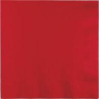 Touch of Color Paper Lunch Napkins, Classic Red, 150-Count