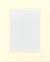Pack of 32 8x10 Ivory/Ivory Double Mats Mattes with White Core Bevel Cut for 5x7 Photo + Backing + Bags