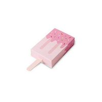 Ice Cream Shape Cute Gift Boxes Baby Shower Birthday Party Candy Box Cartoon Drawer Gift Box for Kids Party Favor Box 12Pcs,Pink