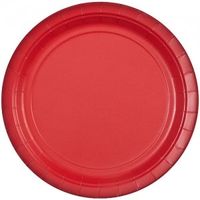 Pans Pro Party Colors 9" Round Dinner Paper Plate's (40, RED)