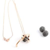 NEW  Sterling Silver Oil Diffuser Necklaces and Bracelets for Essential Oil Aromatherapy with Real Natural Lava Rock | Minimalist Designs | 9 DESIGNS FOR WOMEN | Gift Box Included