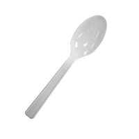 Party Essentials 200 Count Medium-Weight Hard Plastic Spoons, White