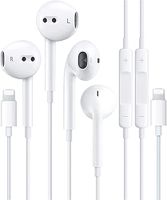 2 Pack-Apple Headphones Wired Earbuds with Lightning Connector Earphones with Built-in Microphone & Volume Control [Apple MFi Certified] Compatible with iPhone 13/12/11/XR/XS/X/8/7/SE