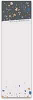 By Kathy All You Need is Less Magnetic List Notepad in Colorful Terrazzo Design