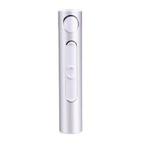 Cigarette Lighter, Electronic Cigarette Lighter Pulsed Arc Slim Windproof Cigar Lighter USB By Ikevan (Silver)