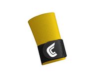 Cutters Ultra Compression Wrist Sleeve with Strap, Gold, X-Large