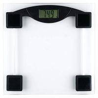 New Digital Body Weight Bathroom Scale with Tempered Glass, Large LCD Display, Step-On Technology, 400 pounds