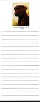 Chocolate Labrador Magnetic List Pads - Set of 2