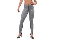 H.coosy practical;cozy Pure color black yoga pants tight leggings sports fitness pants Europe and the United States women sexy was thin mention hip pants In the horse gray M