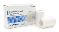 Medical Tapes. Case of 40 Surgical Tapes 3" x 10 yds. Non-sterile Cloth Tape for dressings and Medical Devices. High Adhesion Strength. Hypoallergenic, Latex-Free. Bidirectional Tear.
