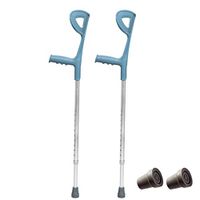 MYJZY Portable Medical Adult Elbow Forearm Crutches(Pair),Height Adjustable Arm Cuff Crutch Walker,Lightweight Aluminum Alloy