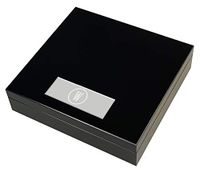 Personalized Visol Bergoff Five Cigar Humidor Gift Set with Free Laser Engraving ([B] Single Initial)