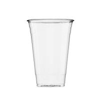 (100 Count) 24 oz Clear Plastic Cups, Disposable Crystal Clear PET Cups for Cold Drinks, To Go Iced Coffee, Juice, Soda, Bubble Boba Tea, Smoothie