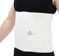 ITA-MED Unisex Breathable Elastic Postsurgical Recovery Abdominal and Back Support Wrap/Binder 12” wide AB-412(S): XX-Large White (I AB-412 XXL)