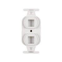 Hellermann Tyton FP106MF2-W 106 Duplex 2 Port Mounting Frame, ABS 94V-0, White