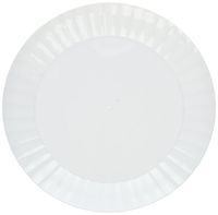 Party Essentials N67004 Party Supplies Tableware, 6" 70-Count, White