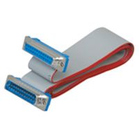 Cable,Serial,Male to Female,25L,4 FEET,DB25 M-DB25,28AWG,300VOLT,Gray