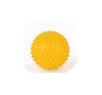 7CM 4 Color Fitness PVC Hand Massage Ball PVC Soles Hedgehog Sensory Training Grip The Ball Portable Physiotherapy Ball,Yellow