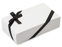 Black Satin Stretch Loops1/2" Wide x 12" Loop with Bow (2 Unit, 50 Pack per Unit.)